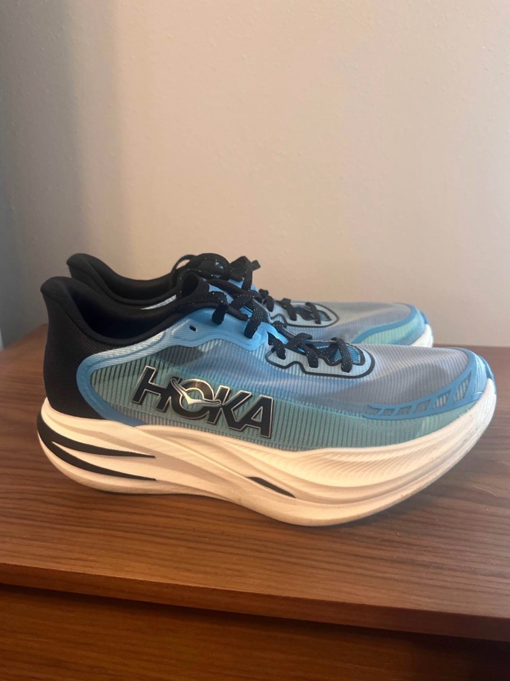 Hoka Youth Blue and Black Cushioned Athletic Sneakers